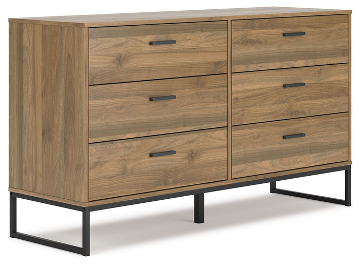 Deanlow - Six Drawer Dresser - Honey image 1