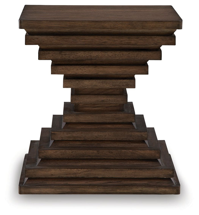 Hannodream - Square End Table - Warm Brown image 4