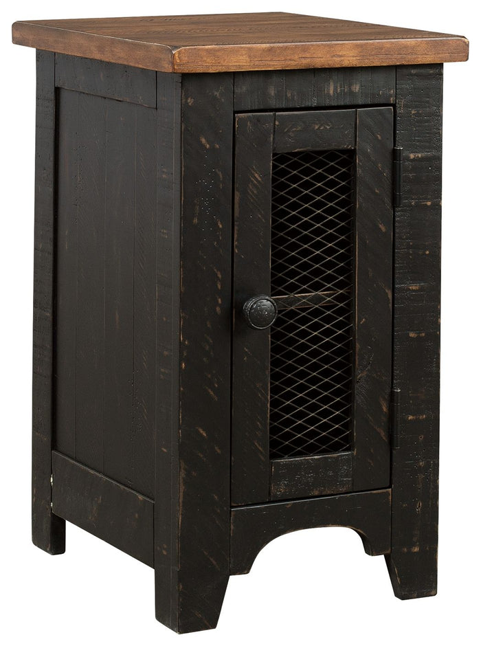 Valebeck - Chair Side End Table - Black / Brown image 1