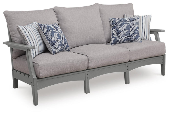 Cove Beach - Sofa With Cushion - Gray image 1