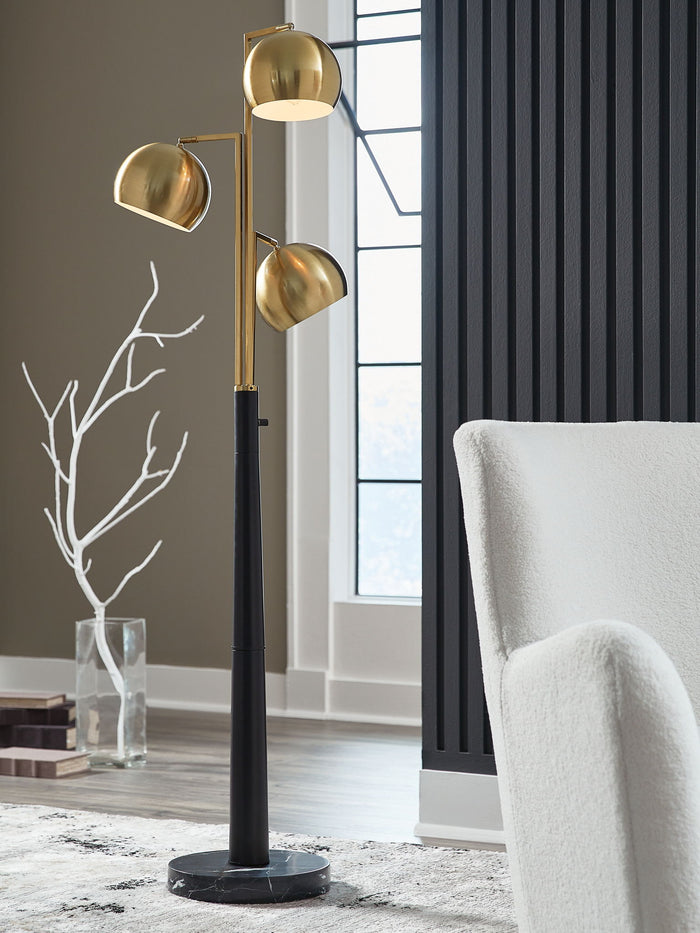 Sorcha - Metal Floor Lamp - Gold Finish / Black image 3