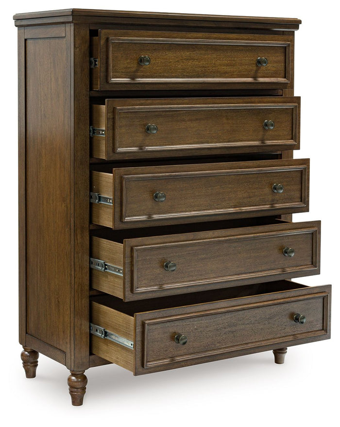 Sturlayne - Five Drawer Chest - Brown image 4
