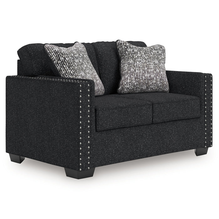 Jasmine Peaks - Loveseat - Coal image 1