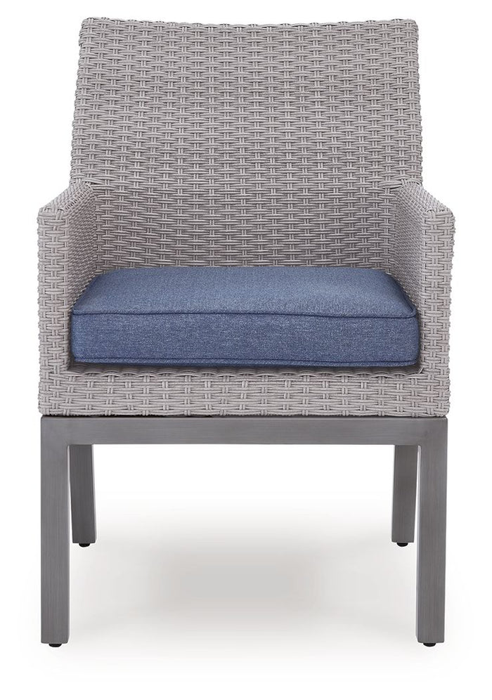 Half Moon Beach - Arm Chair With Cushion (Set of 2) - Blue / Gray image 4