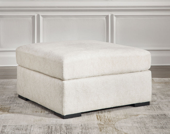 Chessington - Oversized Accent Ottoman - Ivory image 3