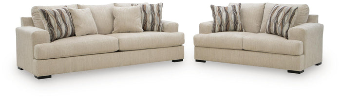 Lofwood - 2 Pc. - Sofa And Loveseat - Oatmeal image 1