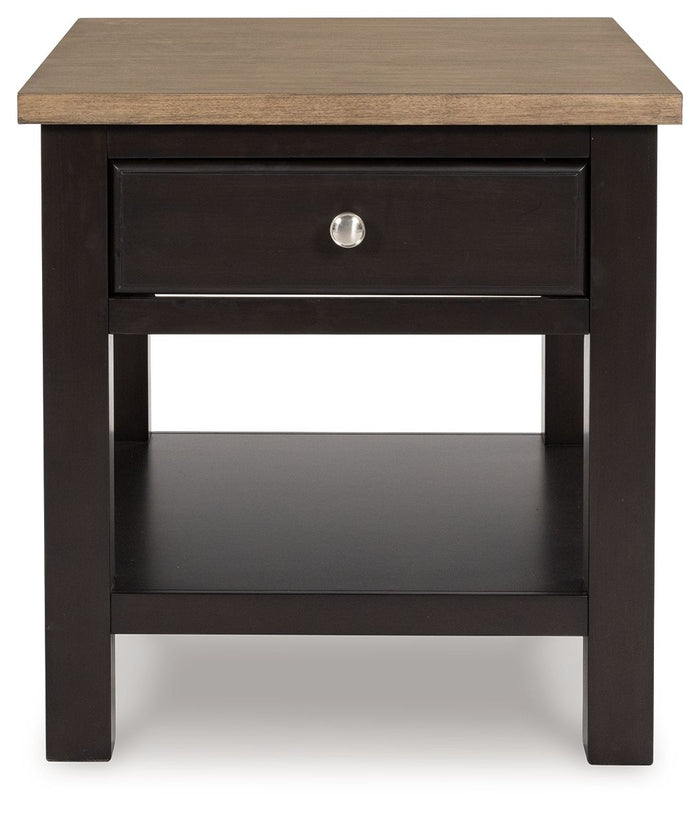 Drazmine - Rectangular End Table - Brown image 3