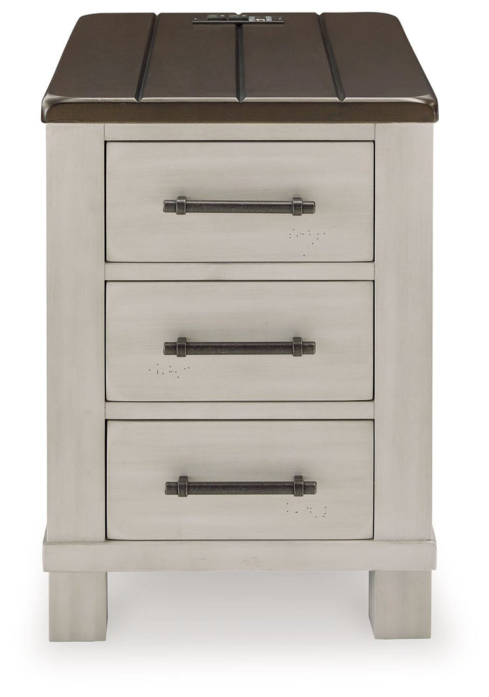 Darborn - Chair Side End Table - Gray / Brown image 4