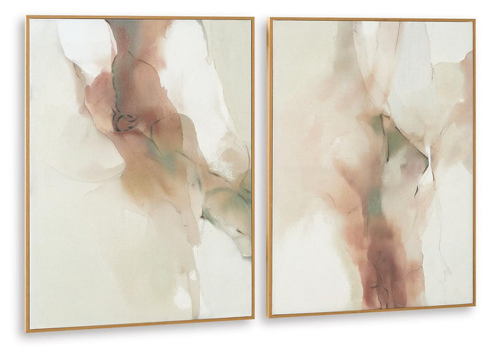 Brettwarth - Wall Art Set (Set of 2) - Green / Blue / Yellow image 4