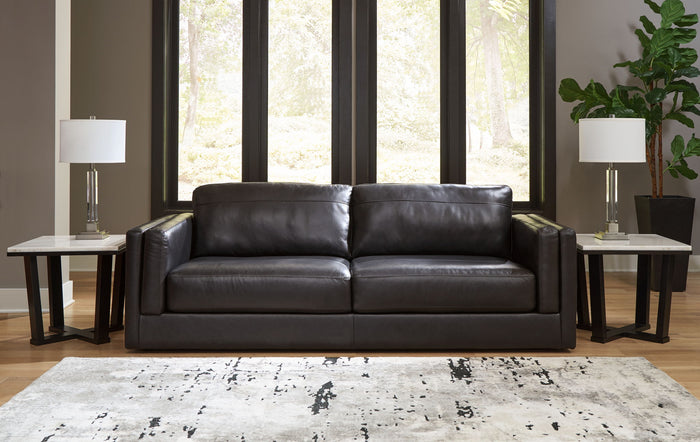 Amiata - Sofa - Leather Match - Onyx image 4