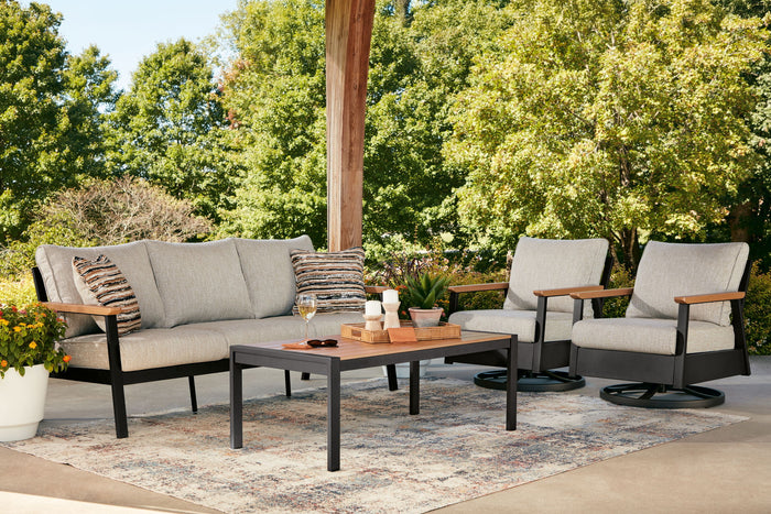 Carmel Highlands - Sofa, Chairs, Table Set (Set of 4) - Dark Brown image 3