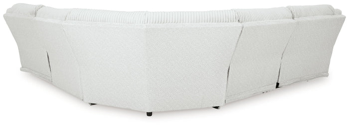 Top Tier - 5-Piece Reclining Sectional - Fabric - Alloy image 3