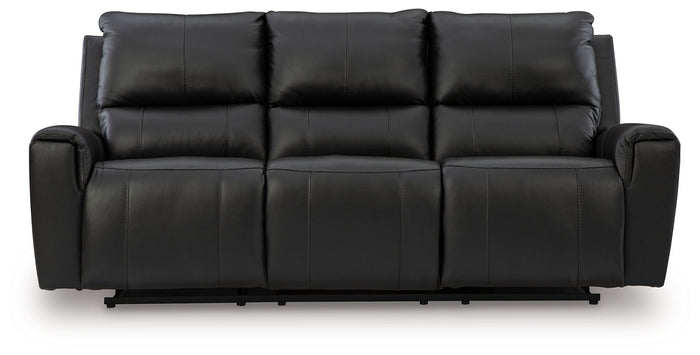 Glossmore - Reclining Sofa - Black image 2