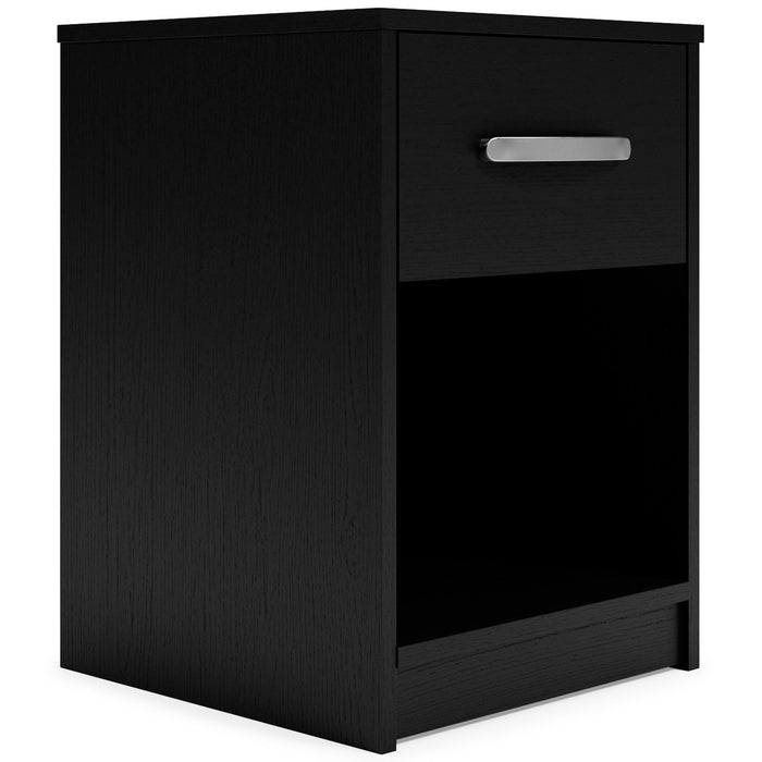Finch - One Drawer Night Stand - 23" Height - Black image 1