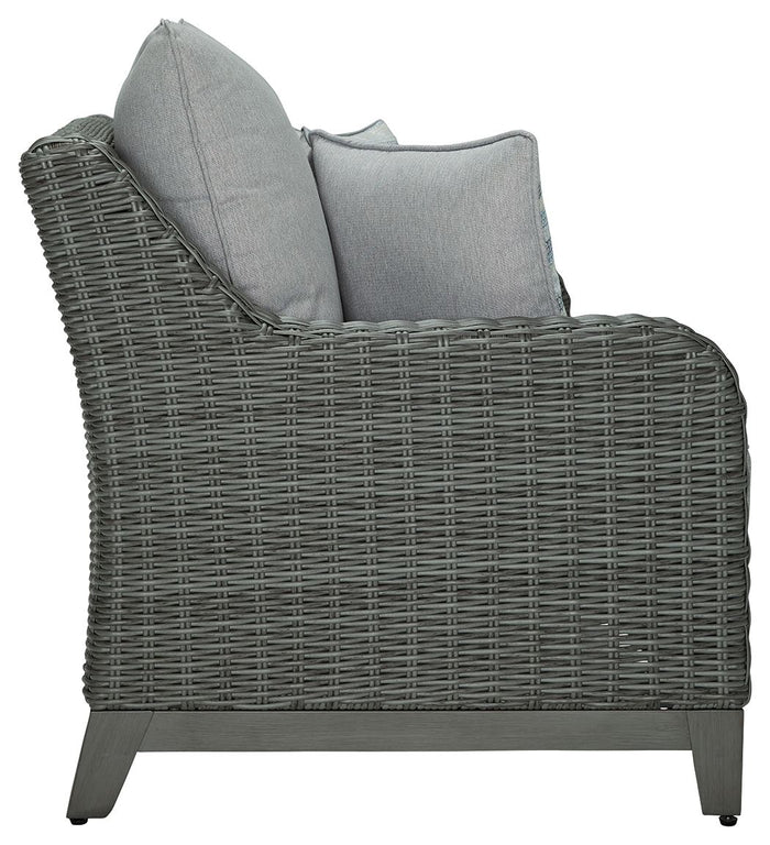Elite Park - Loveseat w/Cushion - Gray image 4