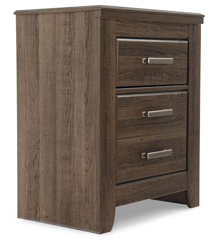 Juararo - Two Drawer Night Stand - Dark Brown image 1