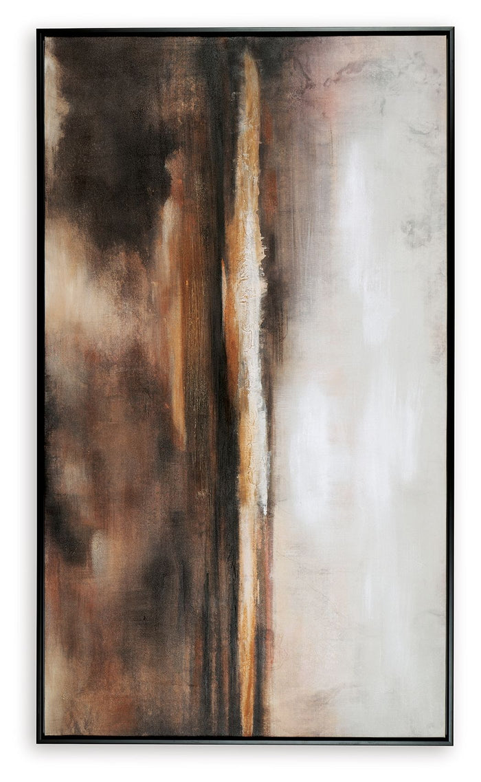 Drewland - Wall Art - Black / Brown / Orange image 4
