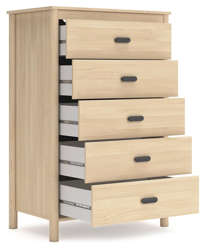 Cabinella - Five Drawer Chest - Tan image 4