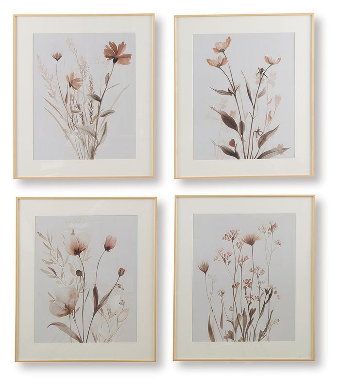 Chettings - Wall Art Set (Set of 4) - Beige / Gray / Blush image 1