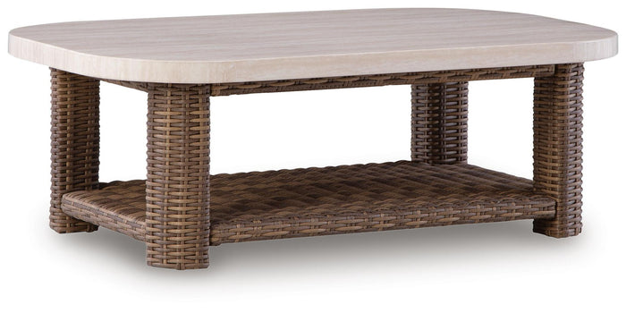 Dolan Creek - Rectangular Cocktail Table - Beige / Brown image 1