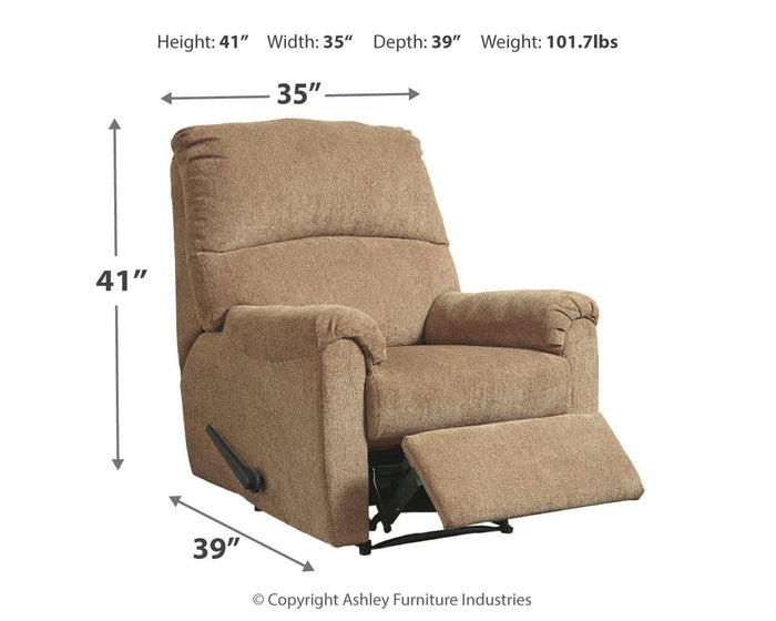 Nerviano - Zero Wall Recliner - Fabric - Mocha image 4