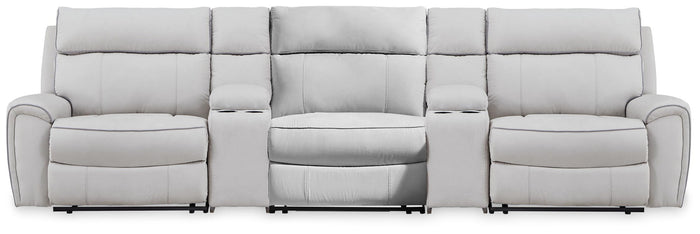Social Pointe - Reclining Sectional image 8