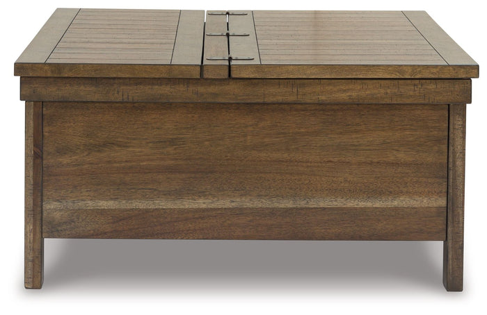 Moriville - Lift Top Cocktail Table - Grayish Brown image 4