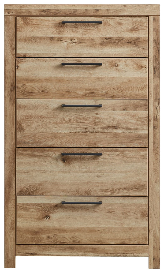 Hyanna - Five Drawer Chest - Tan Brown image 4