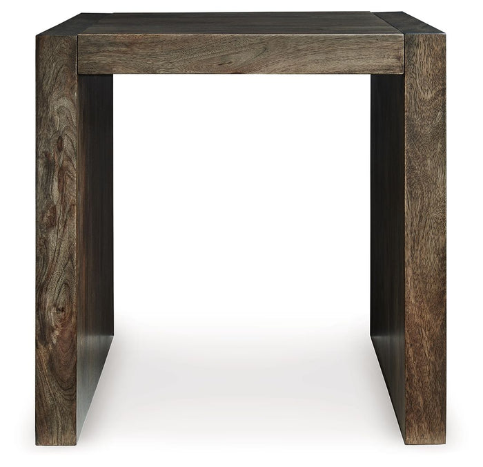 Dreggan - Square End Table - Brown image 4
