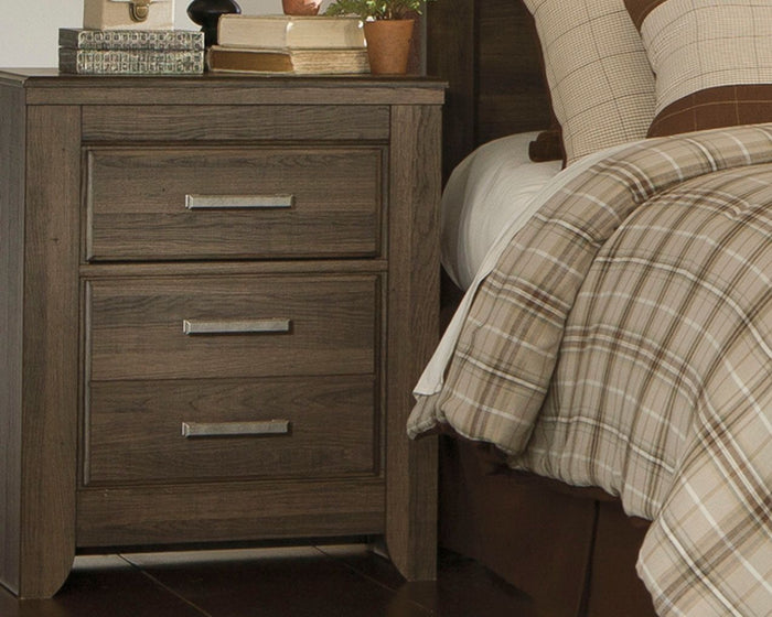 Juararo - Two Drawer Night Stand - Dark Brown image 4