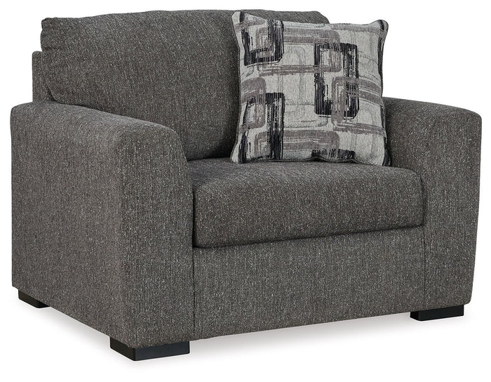 Gardiner - 2 Pc. - Chair And A Half, Ottoman - Pewter image 4
