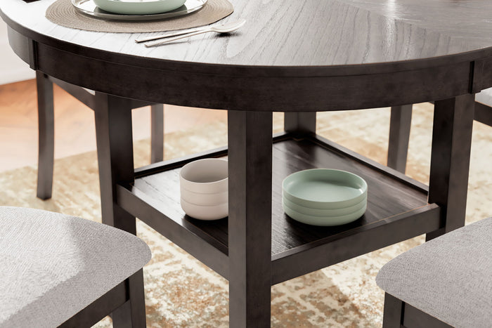 Langwest - Dining Room Table Set (Set of 5) - Brown image 4