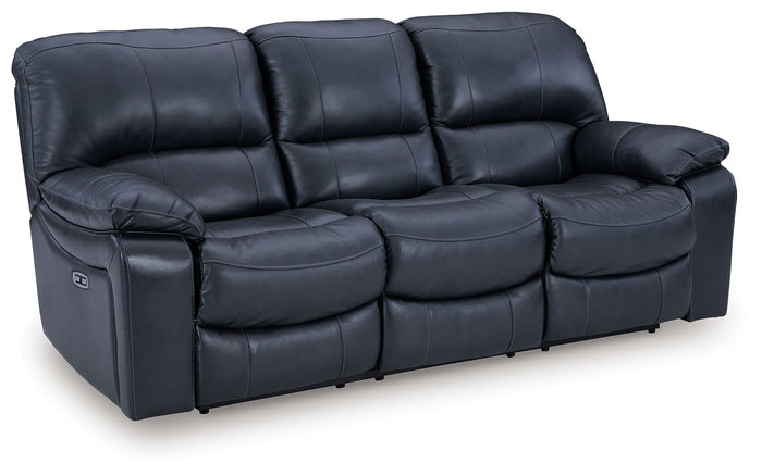 Leesworth - 3 Pc. - Power Reclining Sofa, Power Reclining Loveseat, Power Rocker Recliner - Ocean image 4