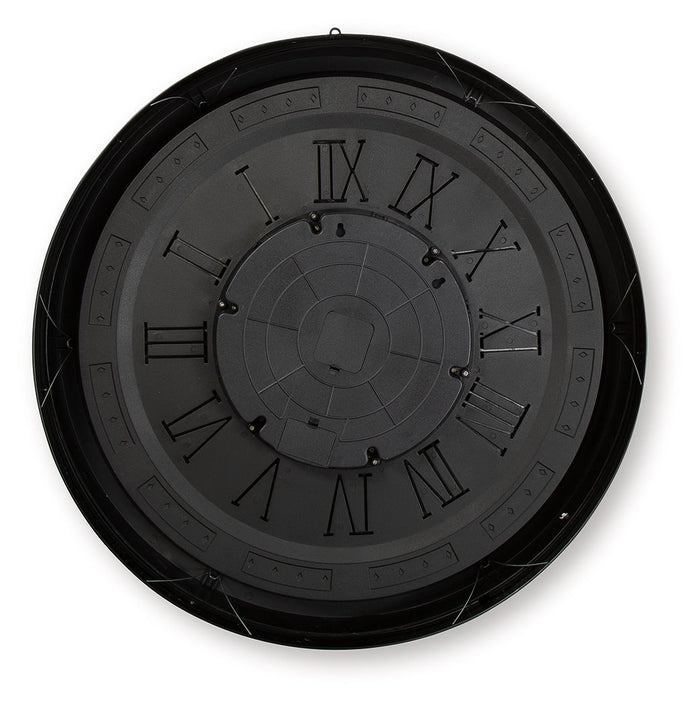 Dairton - Wall Clock - Black / Gold Finish image 4