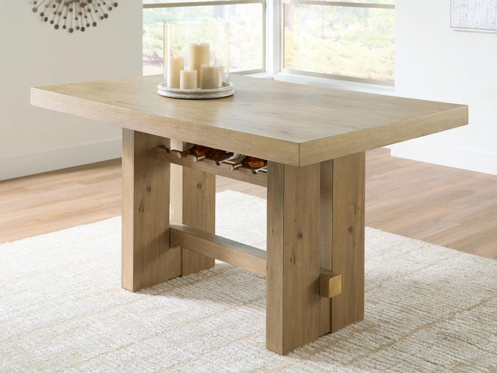 Lasinger - Rectangular Dining Room Counter Table - Light Brown image 4