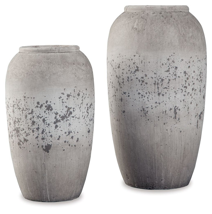 Dimitra - Vase Set (Set of 2) - Brown / Cream image 1