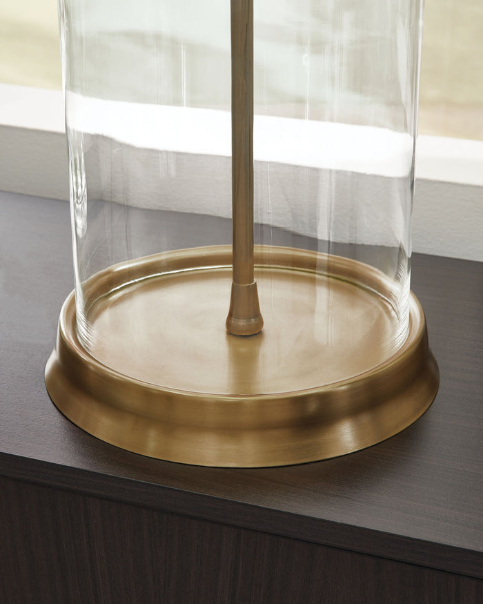 Gizeh - Glass Table Lamp - Clear / Gold Finish image 4