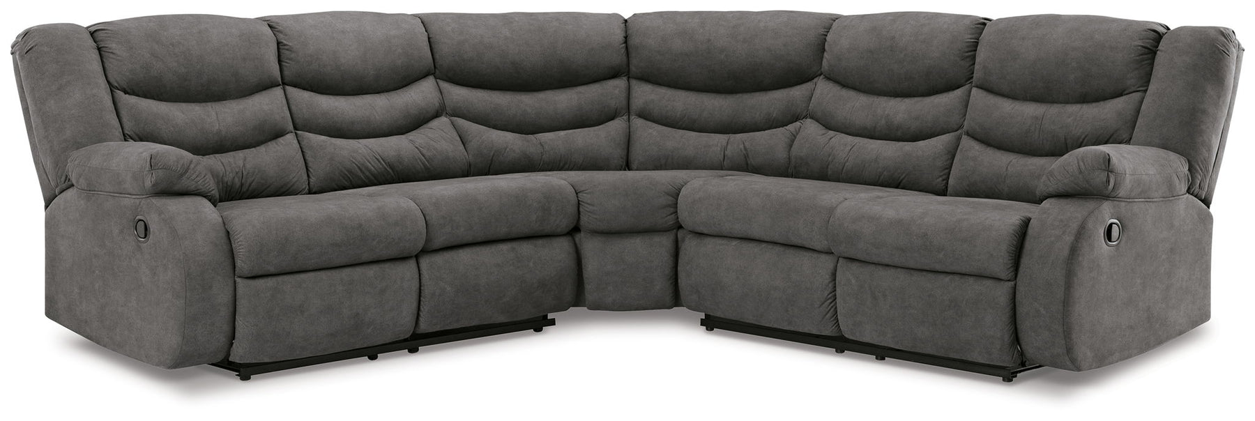 Dark Gray / 2 Pc. Reclining Sectional