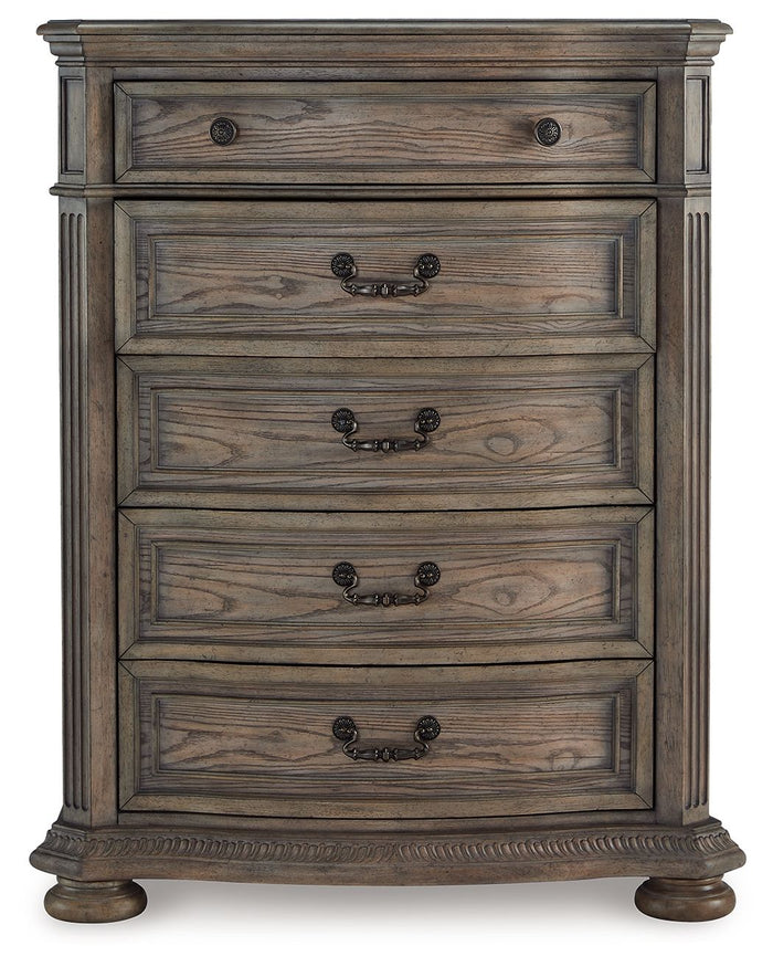 Ardenfield - Five Drawer Chest - Light Brown image 4