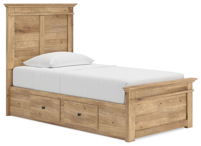 Makidern - Panel Storage Bed With 2 Under Bed Storage Units image 8