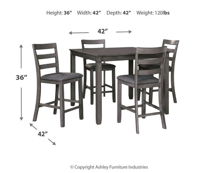 Bridson - Square Counter TBL Set (Set of 5) - Gray image 4
