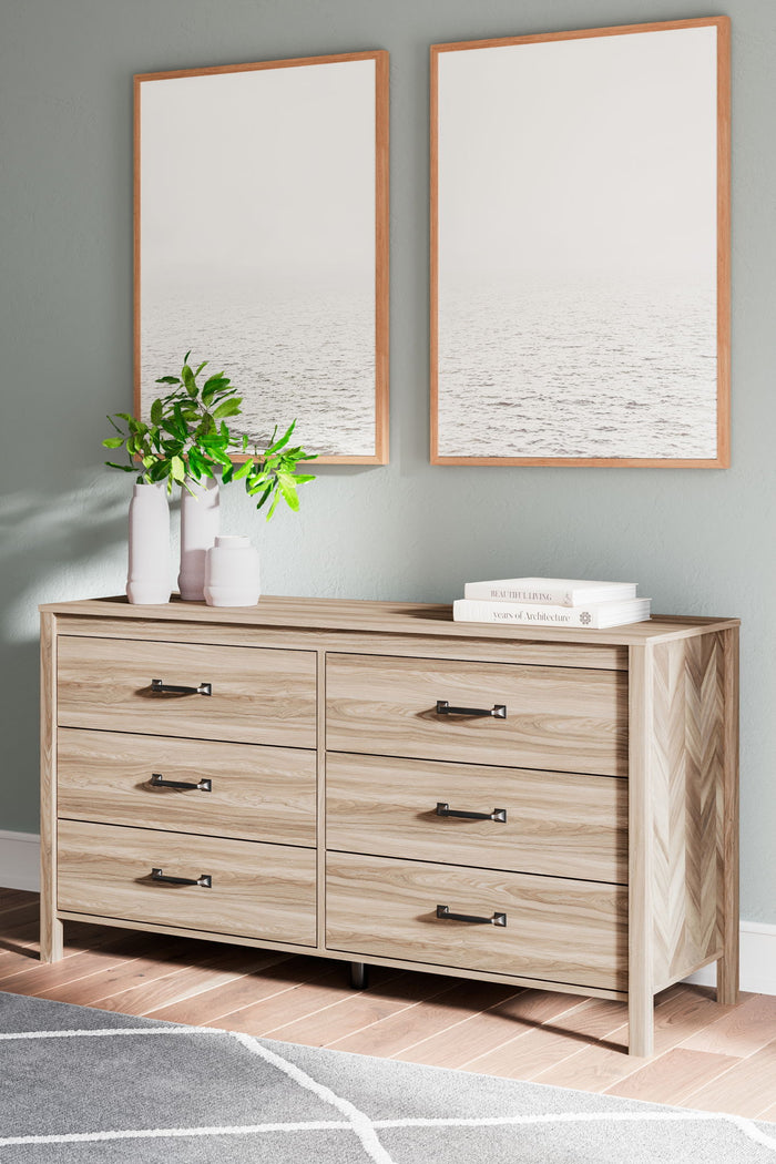 Battelle - Six Drawer Dresser - Tan image 4