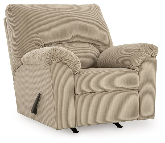 SimpleJoy - Rocker Recliner - Fabric - Sand image 1