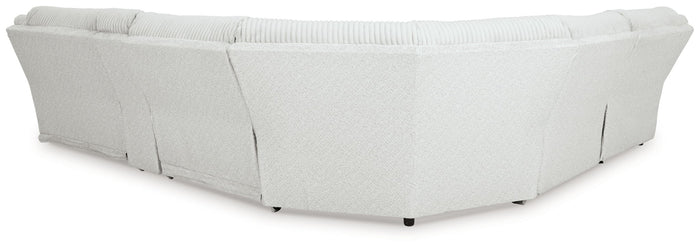 Top Tier - 6-Piece Reclining Sectional With Laf Chaise - Fabric - Alloy image 4