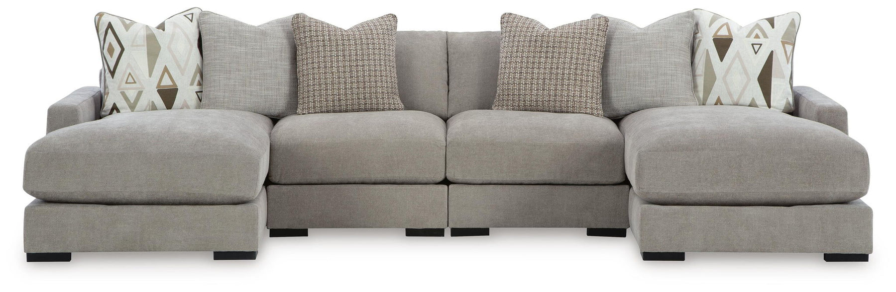 Gray / 4 Pc. Sofa Pit Sectional