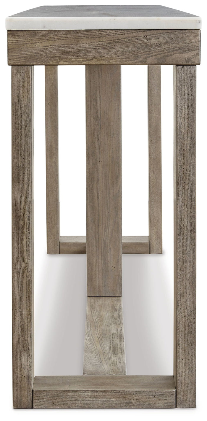 Loyaska - Sofa Table - Brown / Ivory image 4