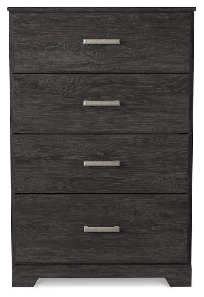 Belachime - Four Drawer Chest - Charcoal image 4