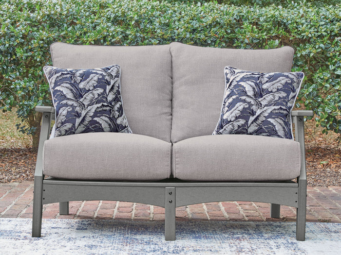 Cove Beach - Loveseat With Cushion - Gray image 4