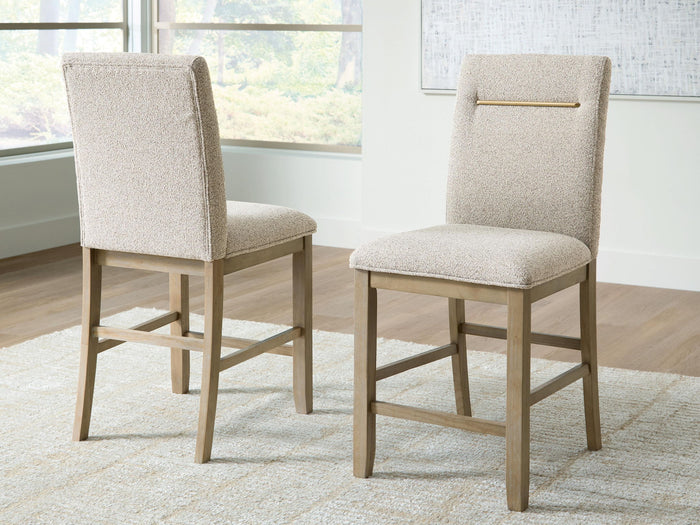 Lasinger - Upholstered Barstool (Set of 2) - Light Brown image 4