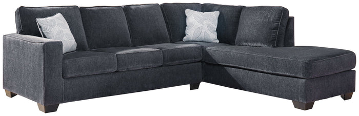Altari - Right Arm Facing Corner Chaise With Sleeper 2 Pc Sectional - Slate image 1